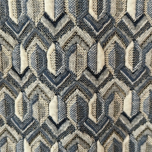 Anthropologie • Maeve Emmy Blue Gray Gold Textured Pencil Skirt Size Small - Picture 14 of 17